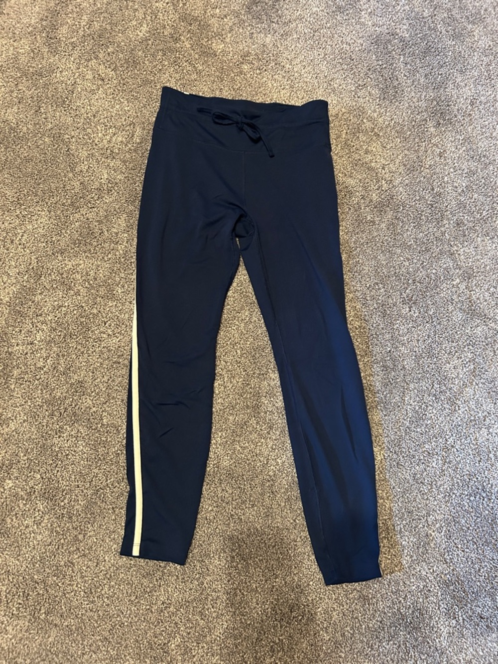 all in motion Navy Performance Leggings with Contrast Waist Logo